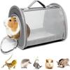 Guinea Pig Carrier Travel Small Animal Carrier Bag Lizard Bird Rabbit Carrier Cage Squirrel Breathable Bag Portable Travel Hamster Small Pet Hangbag
