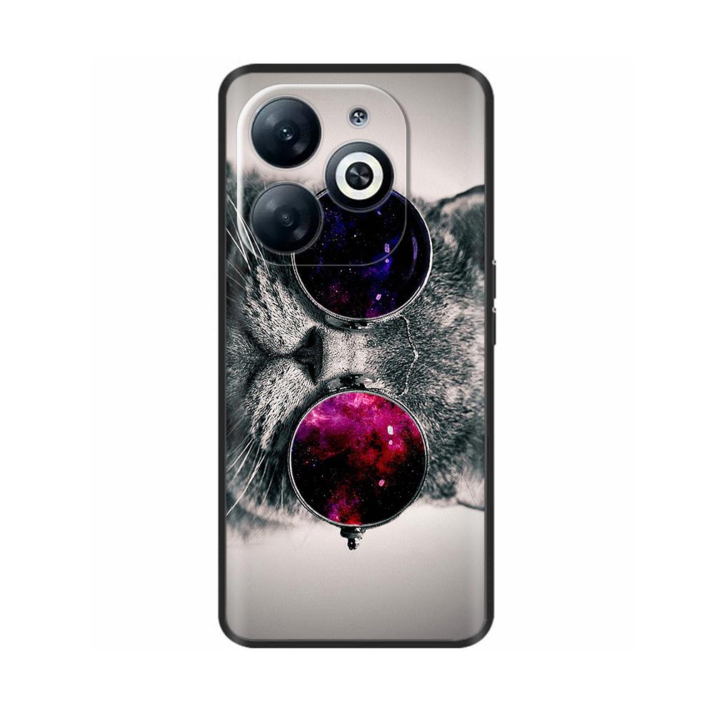 For Infinix Smart 8 Case Cover Funda Black Soft Silicone TPU Protective Phone Case For infinix Smart 8 Smart8 X6525 Bumper Coque