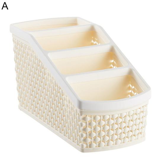 Коробка для хранения Полая противоскользящая полипропиленовая многосеточная ручка Канцелярские принадлежности Косметический органайзер Классные принадлежности