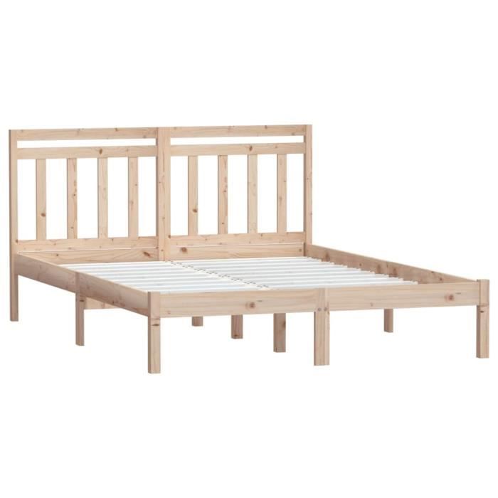 VidaXL Bed Frames Solid Wood 150x200 Cm Extra Large 3100594