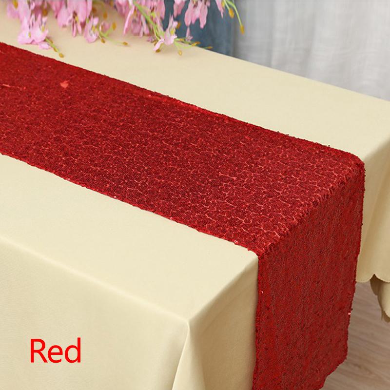 12" X 72" Красивый Прямоугольный Настольный Флаг Блестки Дорожка Для Скатерти Украшения Для Вечеринки Главная