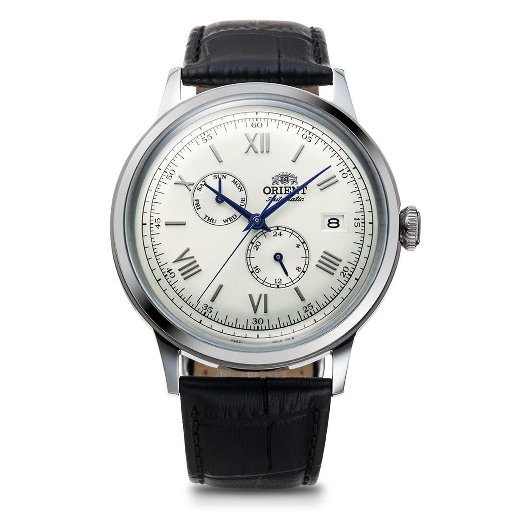 ORIENT Bambino automatic wristwatch mechanical domestic manufacturer warranty RN-AK0701S mens white silver