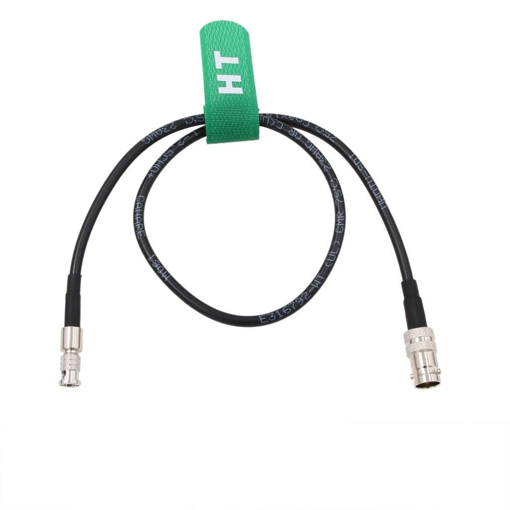 HangTon 6G SDI Video Cable HD Micro BNC To Female BNC Adapter Blackmagic Video Assist Monitor 50cm 5"