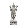 Lord Tirupati Balaji Silver Matte Idol with Garuda for Car Dashboard | Vishnu Ji Idol for Office Desk | Venkateswara Swamy Murti for Home