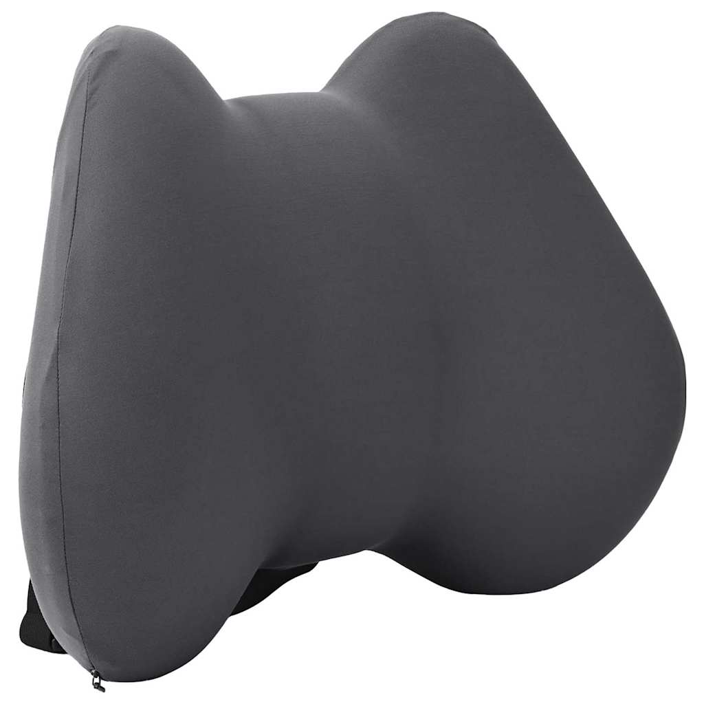 Back Support Pillow Gray Memory Foam 40 x 32 x 14 cm