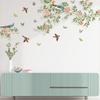 Новые наклейки на стену с рисунком птицы на ветке для гостиной, спальни, кухни, Настенный декор, наклейка на стену, наклейки для домашнего декора, фрески из ПВХ