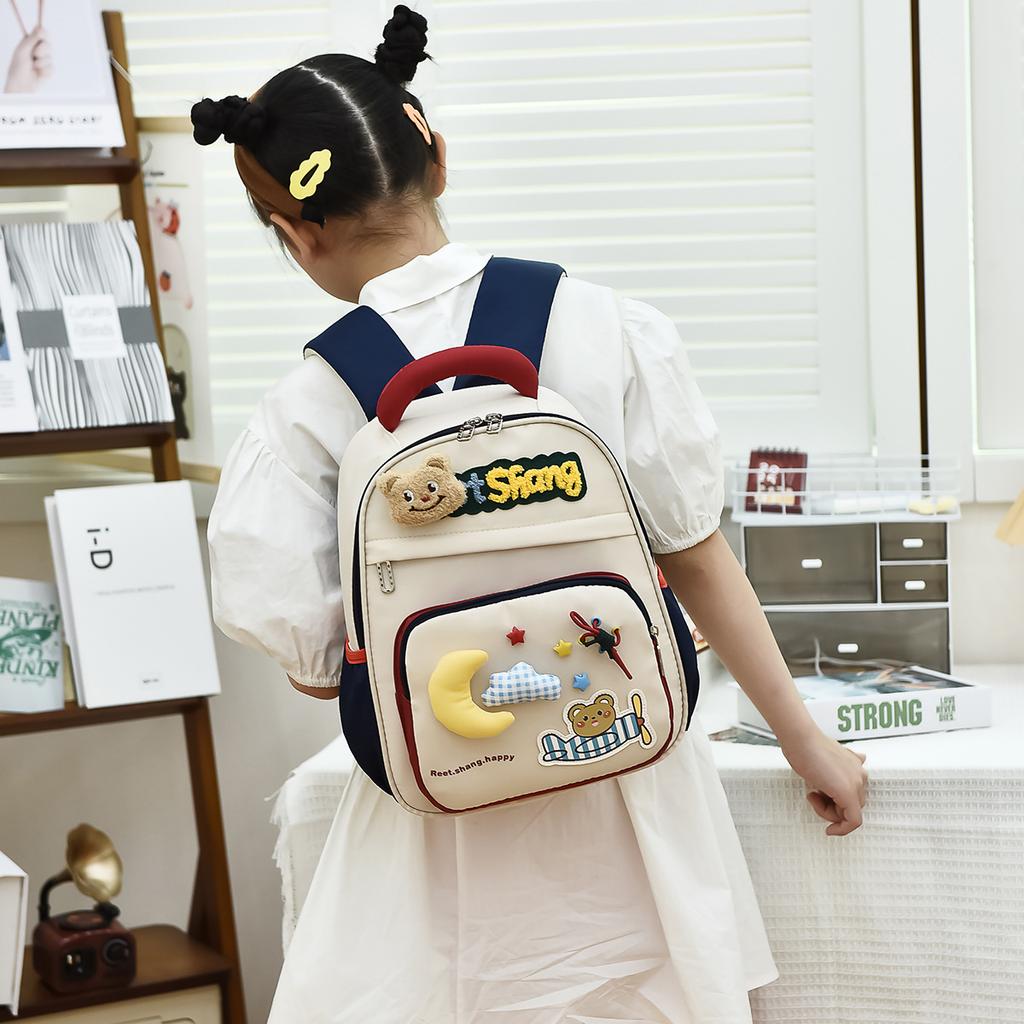 Soft Cute Girl Heart Children'S Backpack Kindergarten Small And Medium Class Baby Schoolbag Light And Comfortable Children'S Backpack