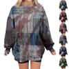 Womens Oversized Pullover Sweatshirts Fleece Halloween Printing Sweaters Long Sleeve Winter Fall Outfits