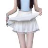 Pure Desire Pleated Lace-Trim A-line Mini Skirt - Women's Autumn Niche Style