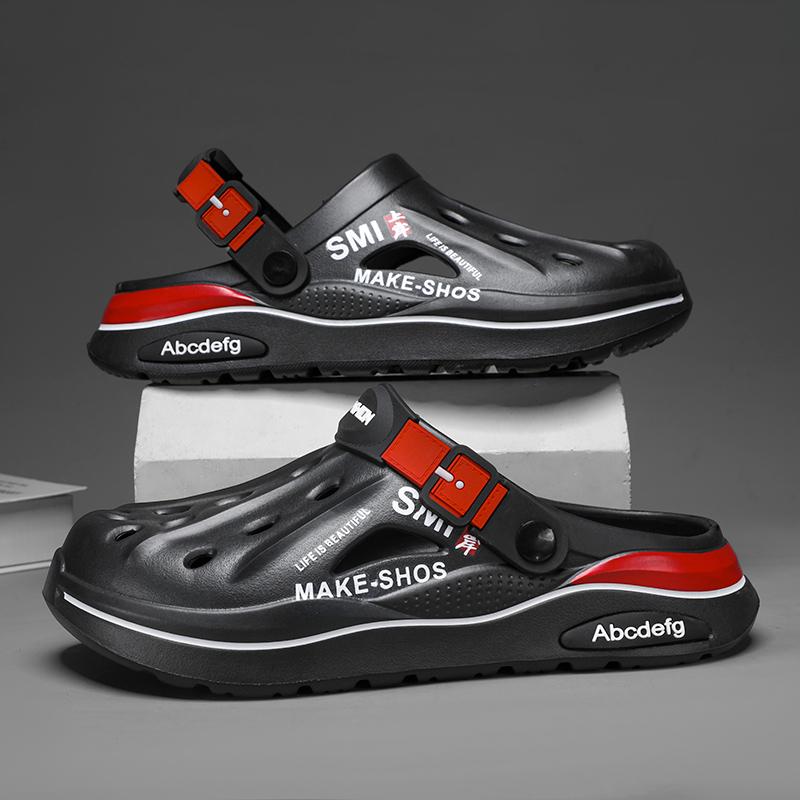 Men Clogs Slippers EVA Insole Men Slippers with Arch Support Waterproof Garden Shoes For Men Beach Shoes