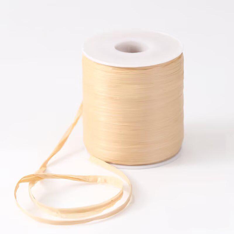 120 м/рулон бумажные нитки ручной работы Лафит хлопок трава нить летняя рафия соломенная пряжа для вязания крючком 50 г