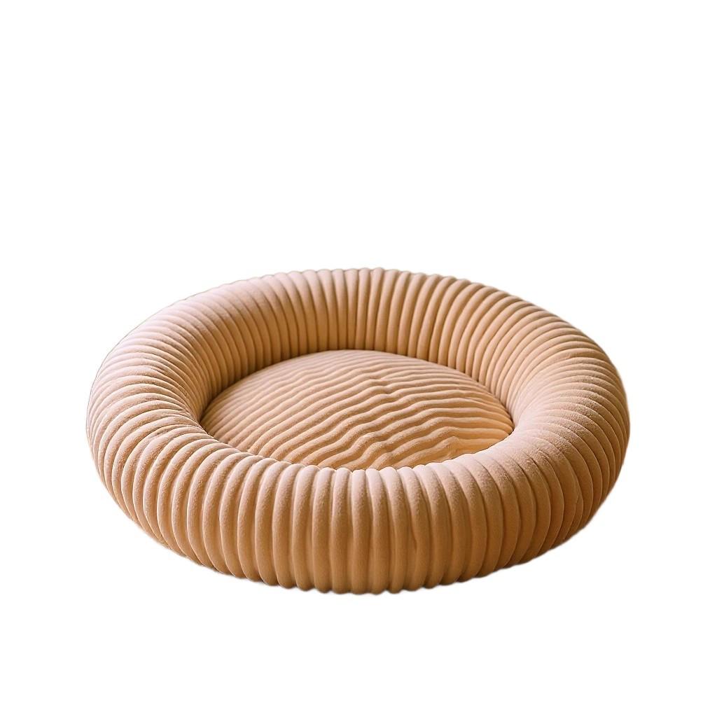 Plush Warm Cat Tunnel Nest with Removable Pad - Indoor Pet Bed