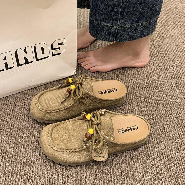 Ретро сумка голова Birkenstocks весна новая толстоподошвенные Birkenstocks увеличивающие рост повседневные шлепанцы