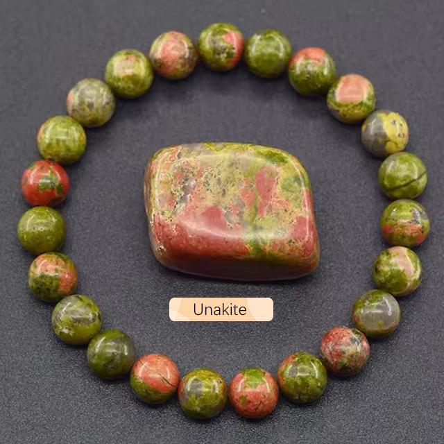 SHINE/TK 8mm Apatite & Sunstone Beaded Bracelet with Agate Crystal and Raw Stones