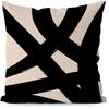 Black and White Geometric Pattern Pillow Covers Set ,,sofa and chair cushion covers, home bedroom room decoration