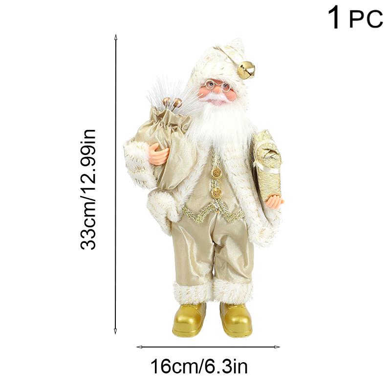 Стоящая кукла Санта-Клауса, рождественская статуэтка, статуэтка для детей, новогодний рождественский подарок, украшение для дома, украшения, принадлежности для вечеринки по случаю дня рождения