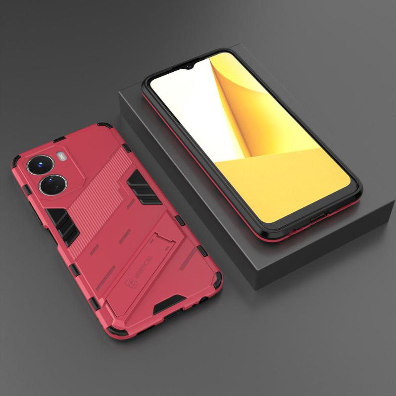 Для Vivo Y35 5G Armor противоударный чехол для телефона задняя крышка для Vivo Y16 4G Magnetic Kickstand Anti-Fall Protect Coque Cases