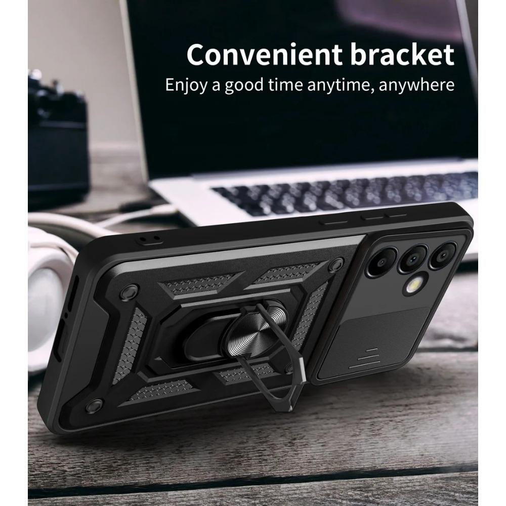 Военный защитный чехол для камеры Samsung Galaxy S24 S24 Ultra S23 S22 Plus S21 S20 с гибридным кольцом-подставкой, противоударная полная защита