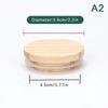 Wooden Lids Silica Gel Circle Seal Up Cover Pine Wood Cover Flower Wood Cover Seal Up Cani Storage Jar Handmade Candle Cup Lid