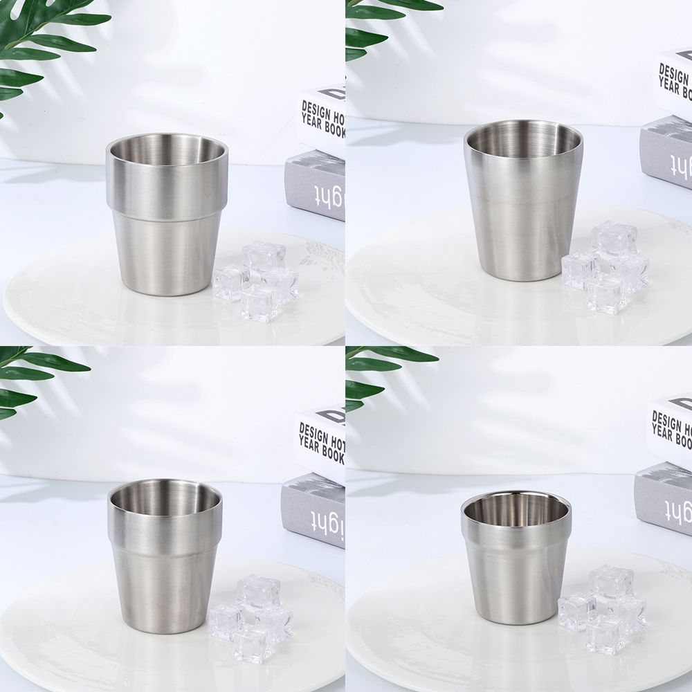 Портативная посуда для холодных напитков, кружка для кофе с двойными стенками, чашка из нержавеющей стали, чайные чашки, кувшин для воды