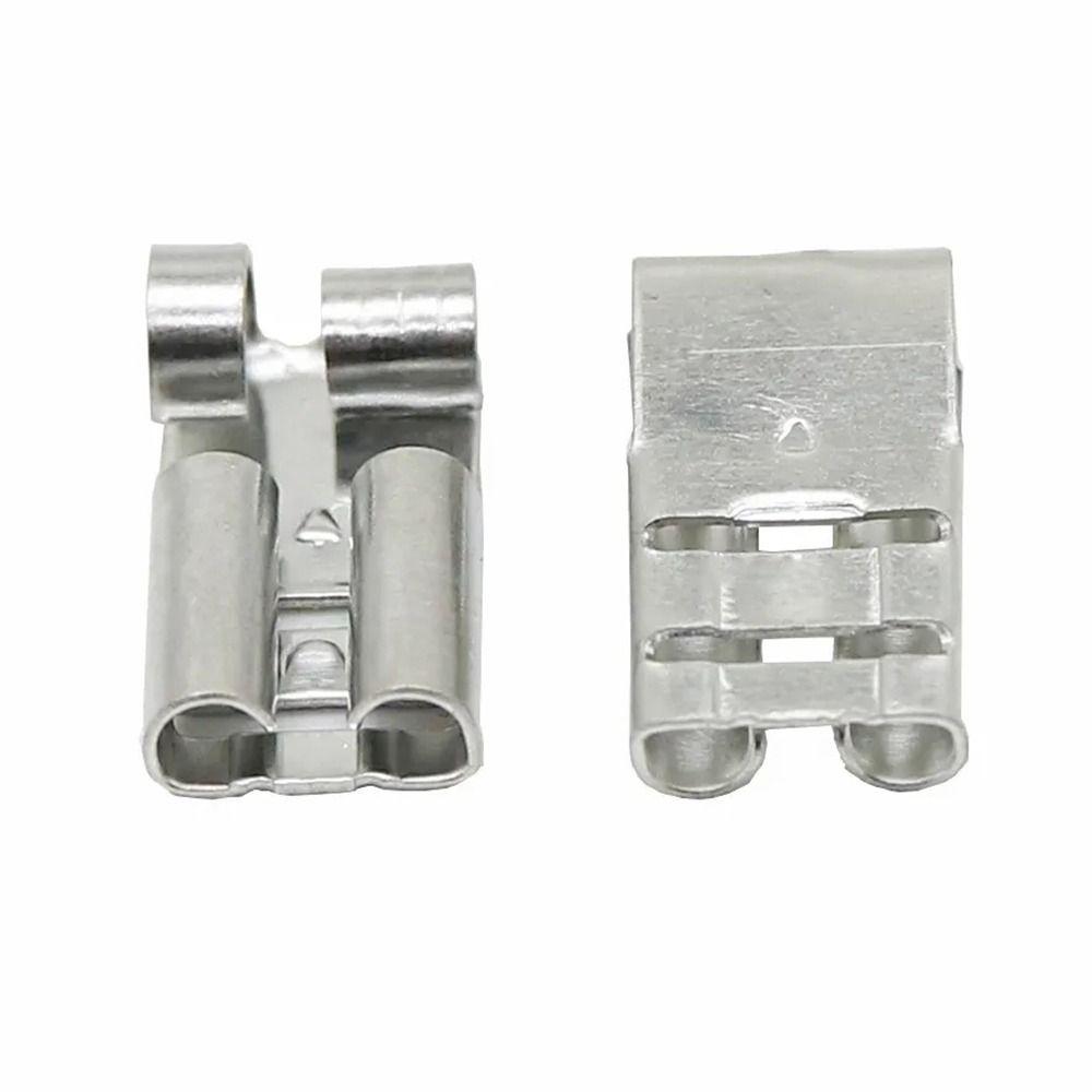 Угловой изгиб Латунный обжимной клеммный пружинный терминал 6,3 мм вставной клеммный соединитель Автомобильные гнездовые контакты