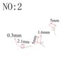 20PCS Wire Diameter 0.3mm Micro Mini  304 Stainless Stee Torsion Spring  For Jewelry