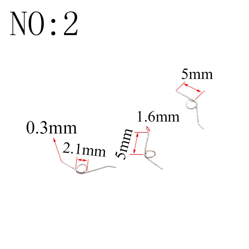 20PCS Wire Diameter 0.3mm Micro Mini 304 Stainless Stee Torsion Spring For Jewelry
