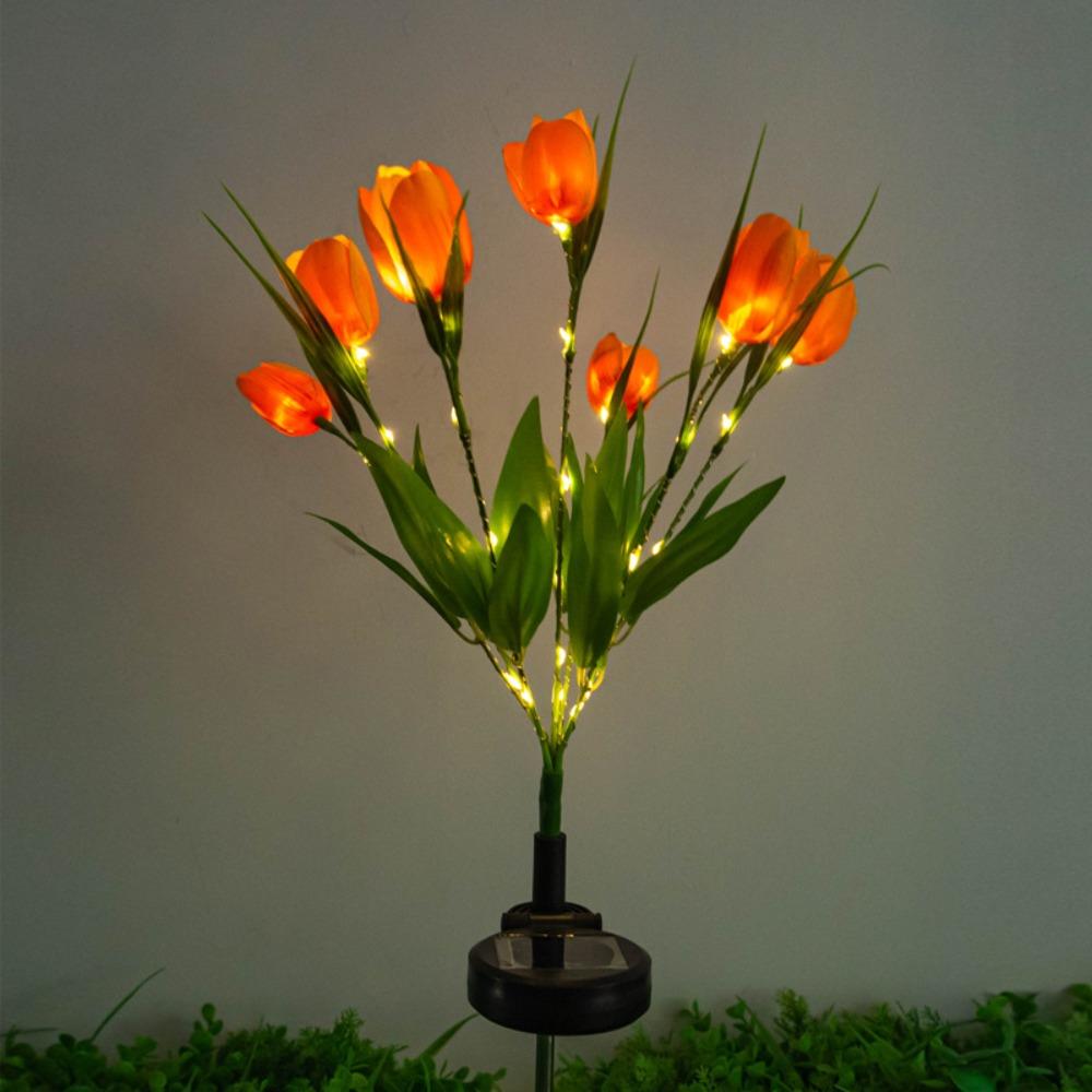 LED Lights Solar Garden Lights 7 Head Tulip Flower Solar Tulip Flower Lights Balcony