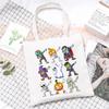 Halloween Printed Shoulder Bag Female Large Capacity Student Canvas Bag Tutoring Shopping Bag