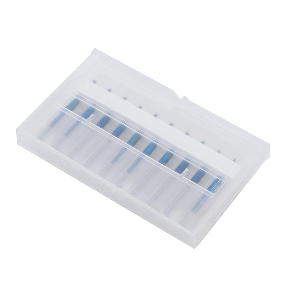 10 шт. твердосплавных фрезерных резцов Blue Corn End Mill Engraving Bit для станков с ЧПУ PCB (1.5mm)