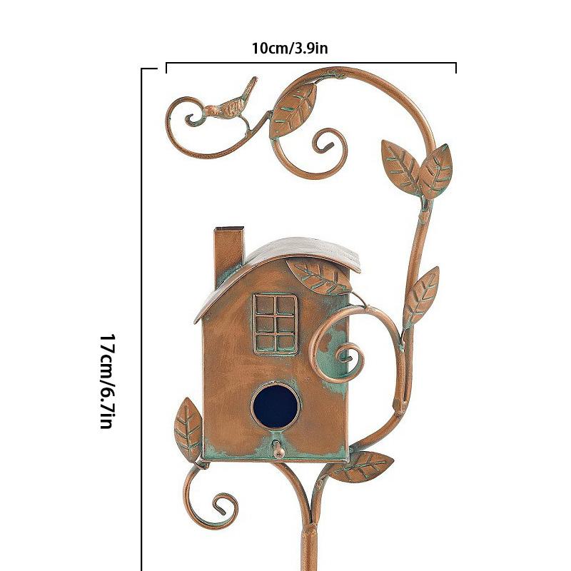 1 шт., украшение для сада, птичье гнездо, место для отдыха птиц, дом для птиц, металлическая уличная кормушка для птиц