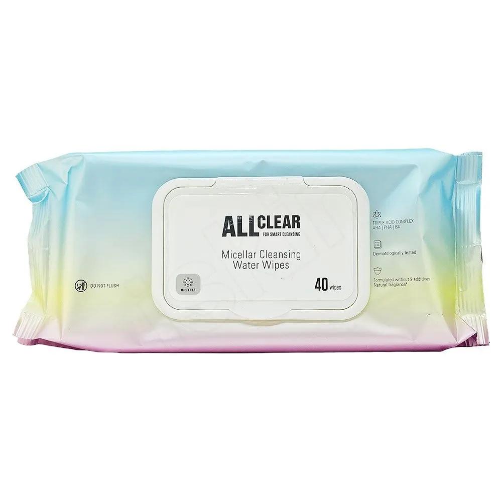 The Face Shop Мицеллярные салфетки для снятия макияжа All Clear 40 шт.