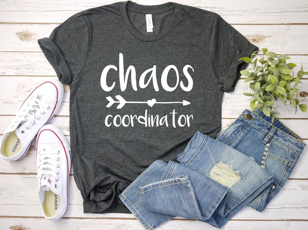 Chaos Coordinator Adult Shirt, Gift for Busy Parents, Teachers