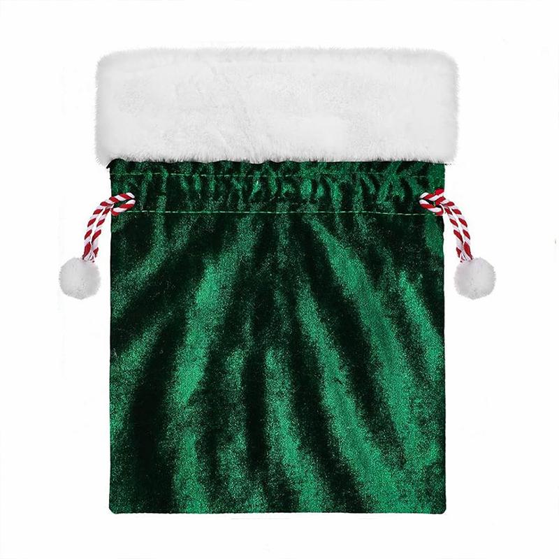 1PC Santa Claus Party Presents Sacks Graduation Large Bachelor Party Velvet Christmas Solid Thanksgiving 2 Sizes
