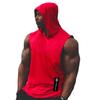 Summer Casual Loose Street Wear Hooded Sleeveless T-shirts Men's Fitness Sports Comfortable Tank Top