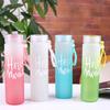 Creative Frosted Eco-Friendly Heat Insulated Water Bottle Modern Simple Design Sealing Cap Cute Gradient Colorful Girly Tea Gift
