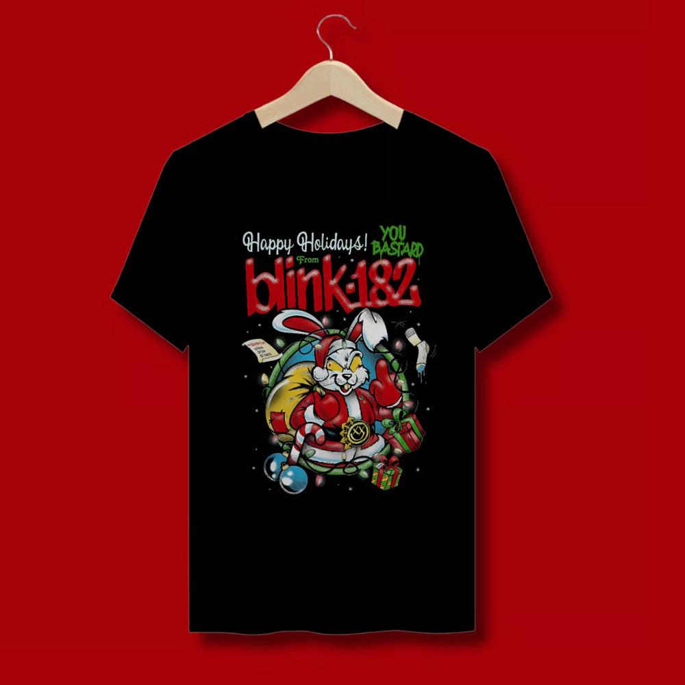 NEW BLINK-182 Band Chritsmas Heavy Cotton Black S-5XL T Shirt C325 Unisex T-Shirt