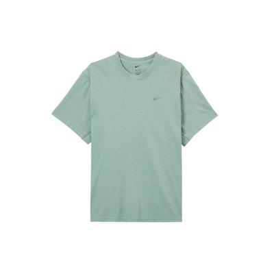 Dri-FIT Primary вышитый логотип тренировочная пот-влагоотводящая удобная футболка с круглым вырезом и коротким рукавом мужские топы прибрежно-голубой DV9832-361