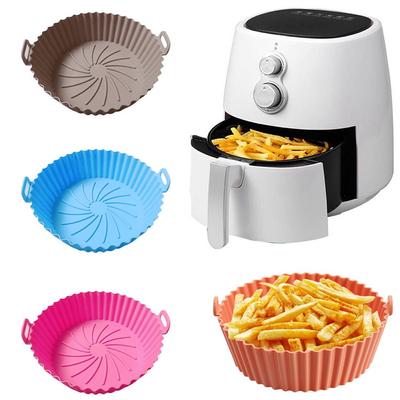 Многоразовые кулинарные вкладыши для аэрофритюрницы, силиконовый горшок для нагрева, противень для выпечки, корзина для выпечки