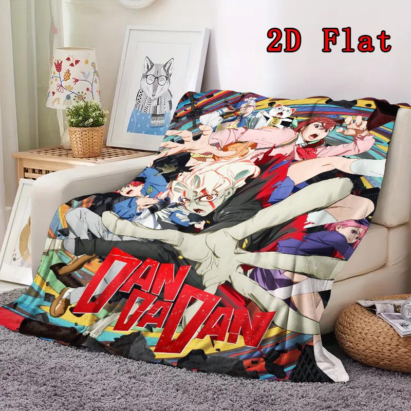 Dandadan 2D Flat Pattern Flannel Blanket High quality All Seasons Warmth and Comfort Perfect for Christmas Gifts.PMT0914281