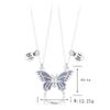 Lover's Gift Magnetic Necklaces Couple Clavicle Chain Butterfly Pendant Choker Women's Jewelry