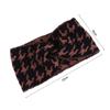 Woolen Knitted Headband Wide-brimmed Houndstooth Headband Fashion Bow Headband  Make up