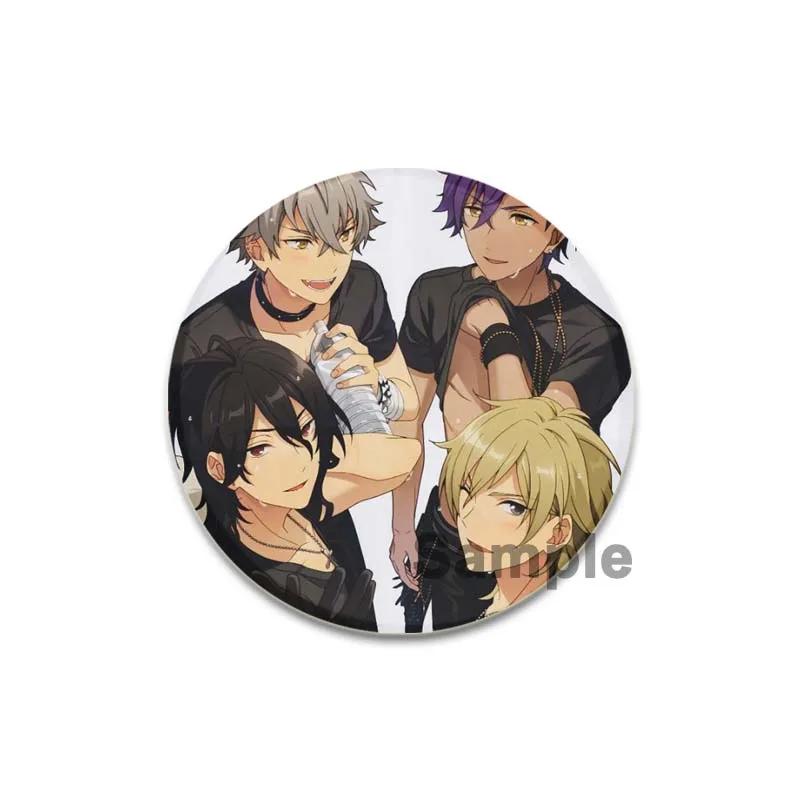 32/44/58mm Ensemble Stars Idol Brooch Round Cartoon Cosplay Badge Adonis Otogari Icons Lapel Pins for Backpack Gift Accessory