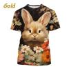 Newest Funny Cute And Cool Rabbit 3D Print T-Shirts Men Women Short Sleeve T Shirt Oversized Harajuku Tees Tops Kids Clothing