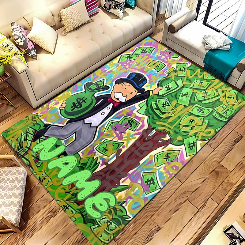 Custom personalization Mr. Monopoly Area Rug - Perfect For Kitchen, Bathroom,Laundry Room Decor Large Size Available,Gift All Seasons
