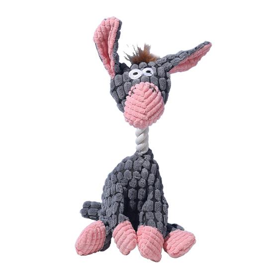 Неразрушимая плюшевая игрушка для собак для агрессивных жевателей, пищащая жевательная игрушка, поддержка прорезывания зубов у собак, интерактивная игрушка для питомцев для всех пород собак