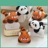 Panda Plush Spinning Keychain Backpack Charm Couples Gift Short Decor Plush