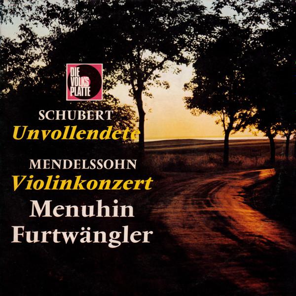 LP Record SCHUBERT MENDELSSOHN MENUHIN FU Unvollendete Violinkonzert SMVP8040 Die Volksplatte 1969 Germany Classical Used