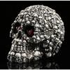 Handmade Resin Craft Gifts Creative Led Skull Ornaments Halloween Bar Decorations Desktop Personality Gadgets Party Funny Tool