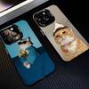 Крутой Кот Милый Чехол для Телефона Для iPhone17,16,15,14,13,12,11,Pro,MAX Белый Матовый Ударопрочный Чехол
